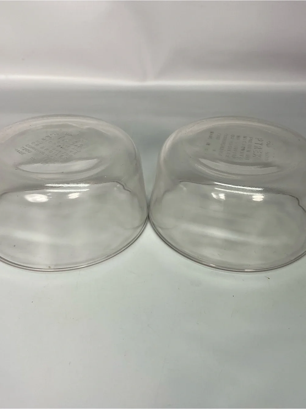 Pyrex Glass Bowls 2 cup 50 ml (No lid) 7200- 2 Piece Set - B23 Made in US